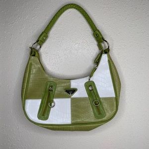 green prada shoulder bag